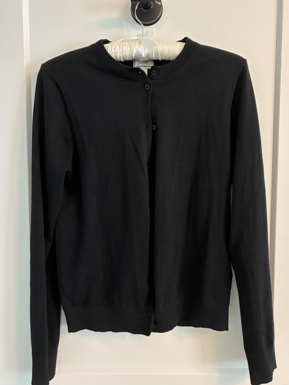 J. Crew Factory  women's Classic Cardigan Sweater - Black